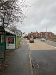 Yeovil Advertising Shelter 6521 Panel 3 Sherbourne Road opposite Pen Mill Hotel