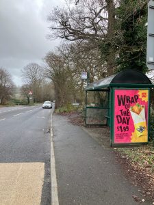 Yeovil Advertising Shelter 6521 Panel 4 Sherbourne Road opposite Pen Mill Hotel