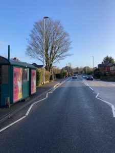 Yeovil Advertising Shelter 6523 Panel 1 West Coker Road outside 42