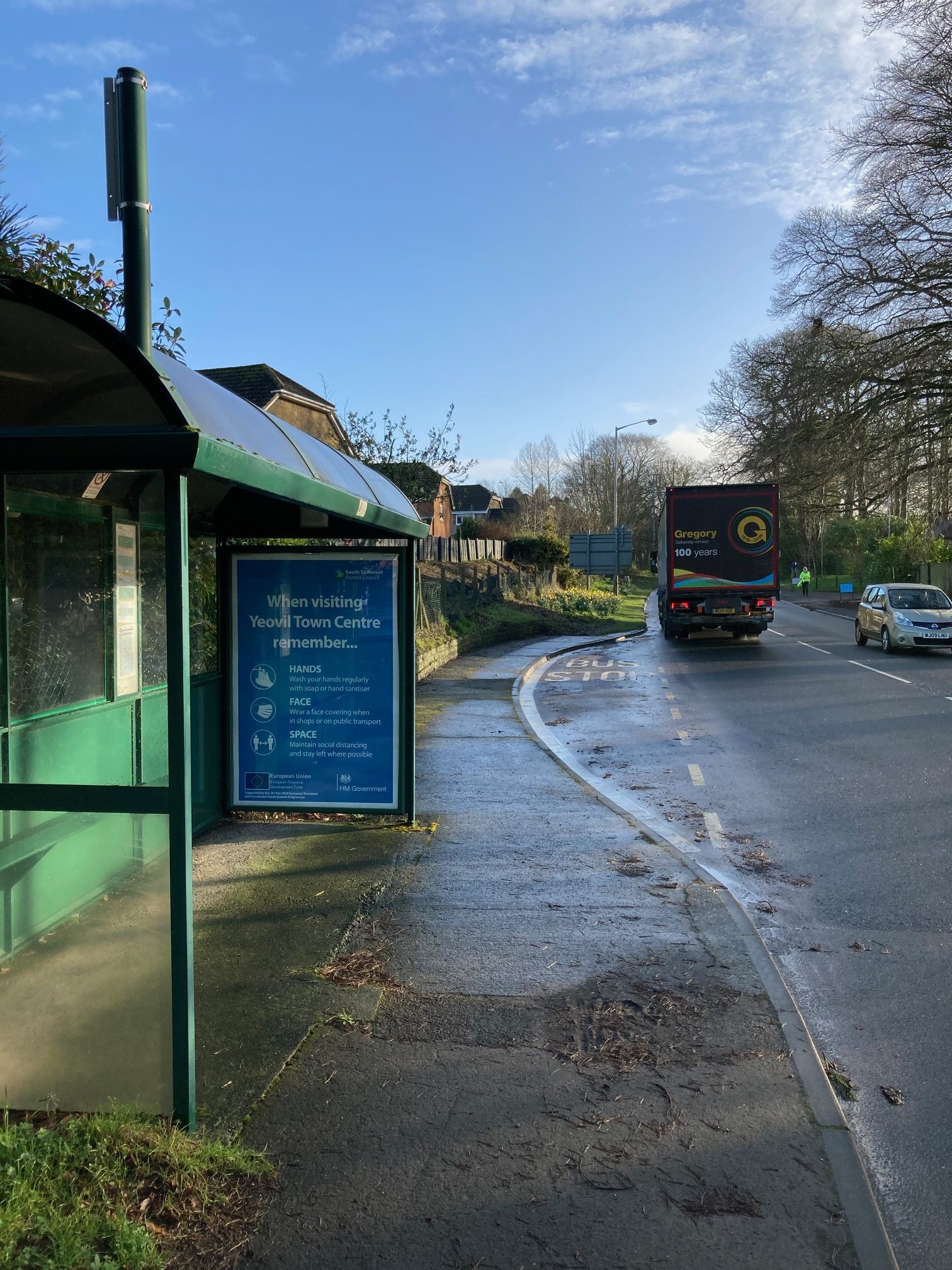 yeovil shelter 6524 panel 1 west coker road outside 100 forest home