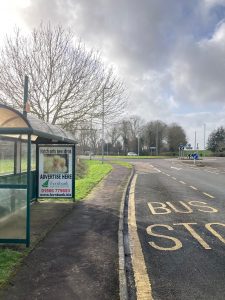 Yeovil Advertising Shelter 6528 Panel 3 Yeovilton Road Adjacent Toranto Road