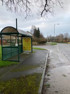 Yeovil Advertising Shelter 6530 Panel 3 Montacute Road adjacent Boundry Roa