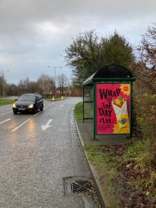 Yeovil Advertising Shelter 6531 Panel 4 Montacute Road opposite Boundy Road