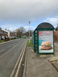 Yeovil Advertising Shelter 6532 Panel 4 Larkin Road adjacent Freedom Avenue 52