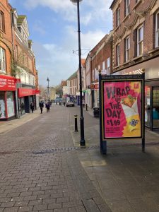 Yeovil Advertising Shelter 6534 Panel 3 outside Robert Dyas 42 Middle Street