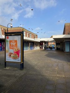 Yeovil Advertising Shelter 6535 Panel 3 outside Acorn Music 3 Glovers Walk