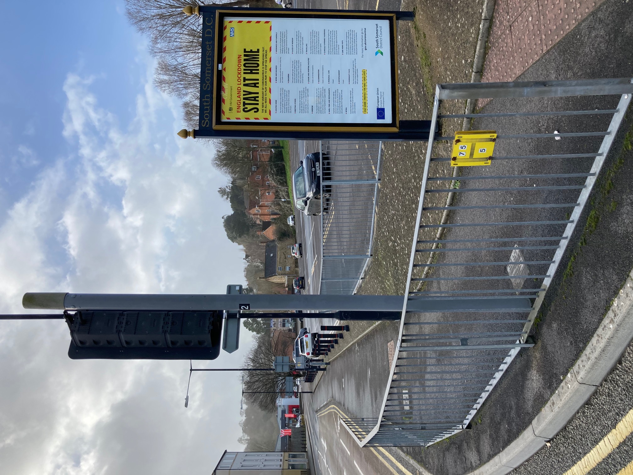 Yeovil Shelter 6536 Panel 4 Car Park Stars Lane adjacent Summer House