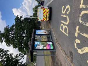 Lympstone Advertising Shelter 76 Panel 1 & 2 A376 Exmouth Road outside CTCRM