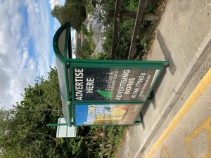 Totnes Advertising Shelter 505 Panel 2 A381 WESTERN BYPASS adjacent traffic lights (Outbound)